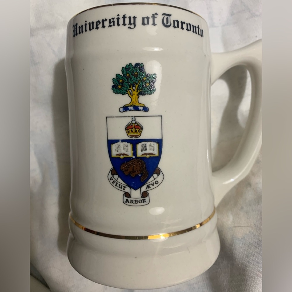Vintage University of Toronto mug made in China hand painted in Canada